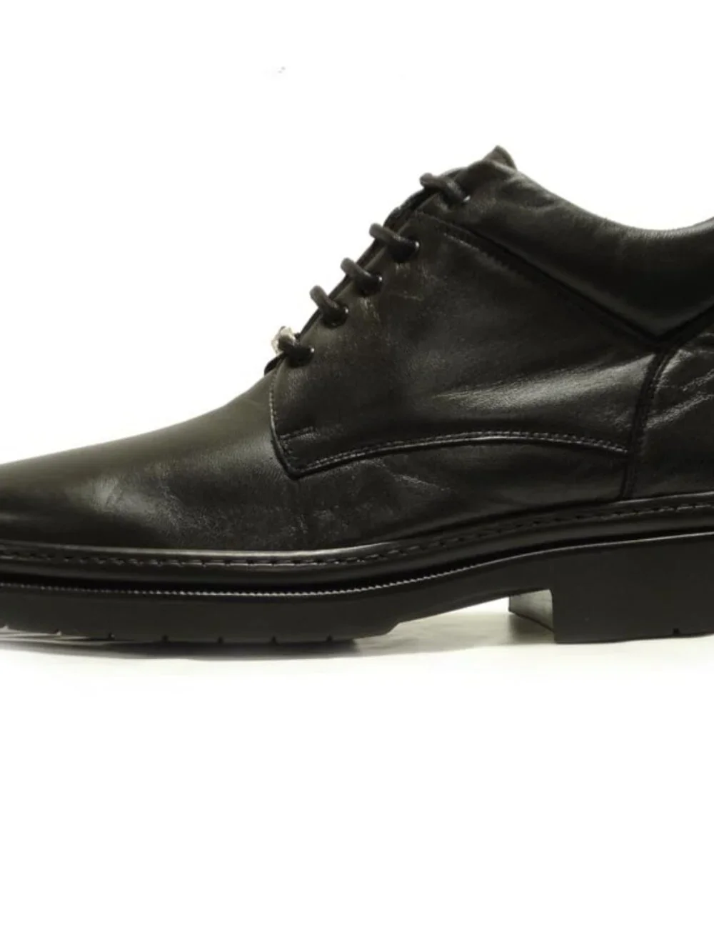 5250 Belka Black Leather Boot Lace up Pinosos Made in Spain